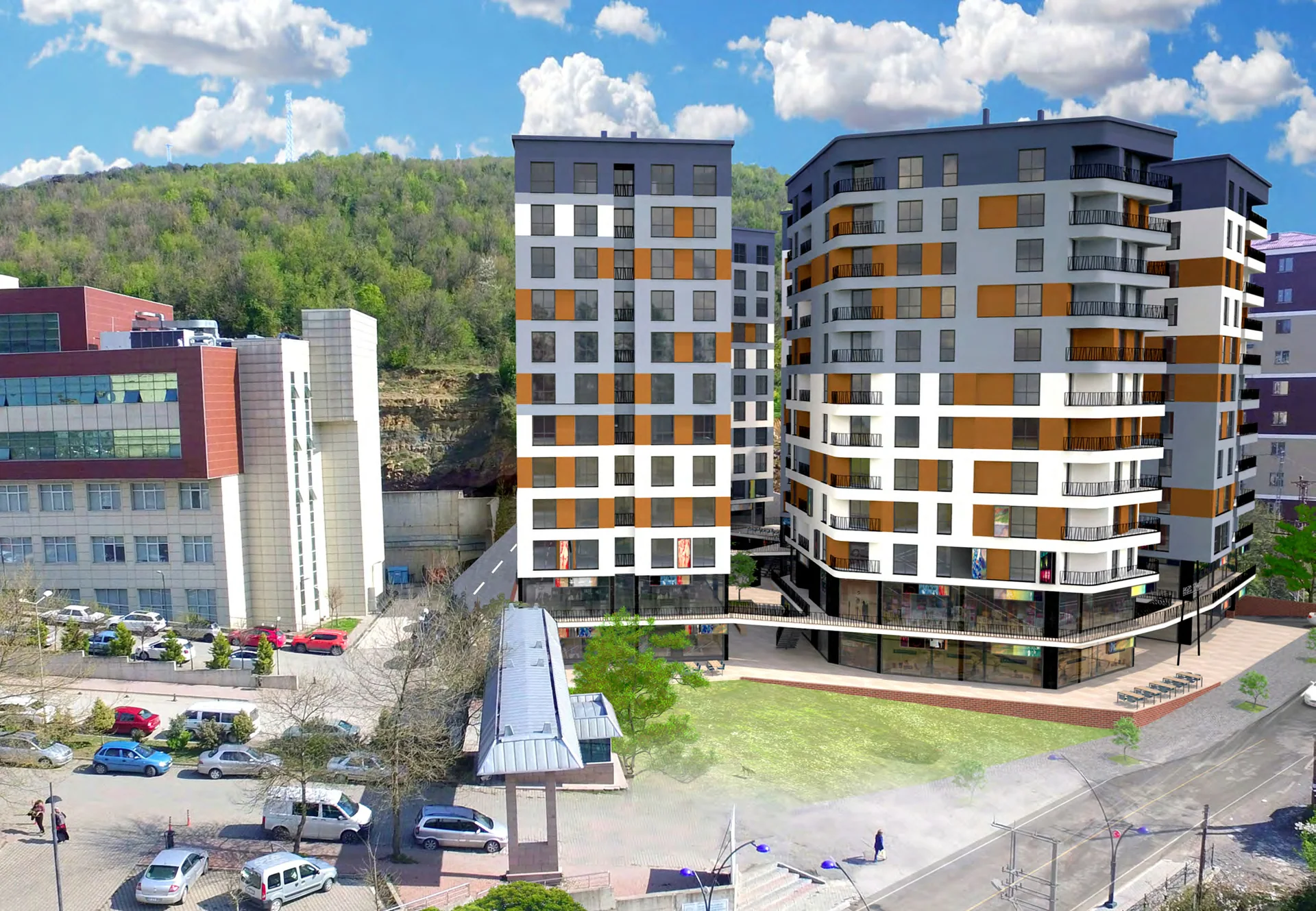 Bozs Town proje genel görünümü