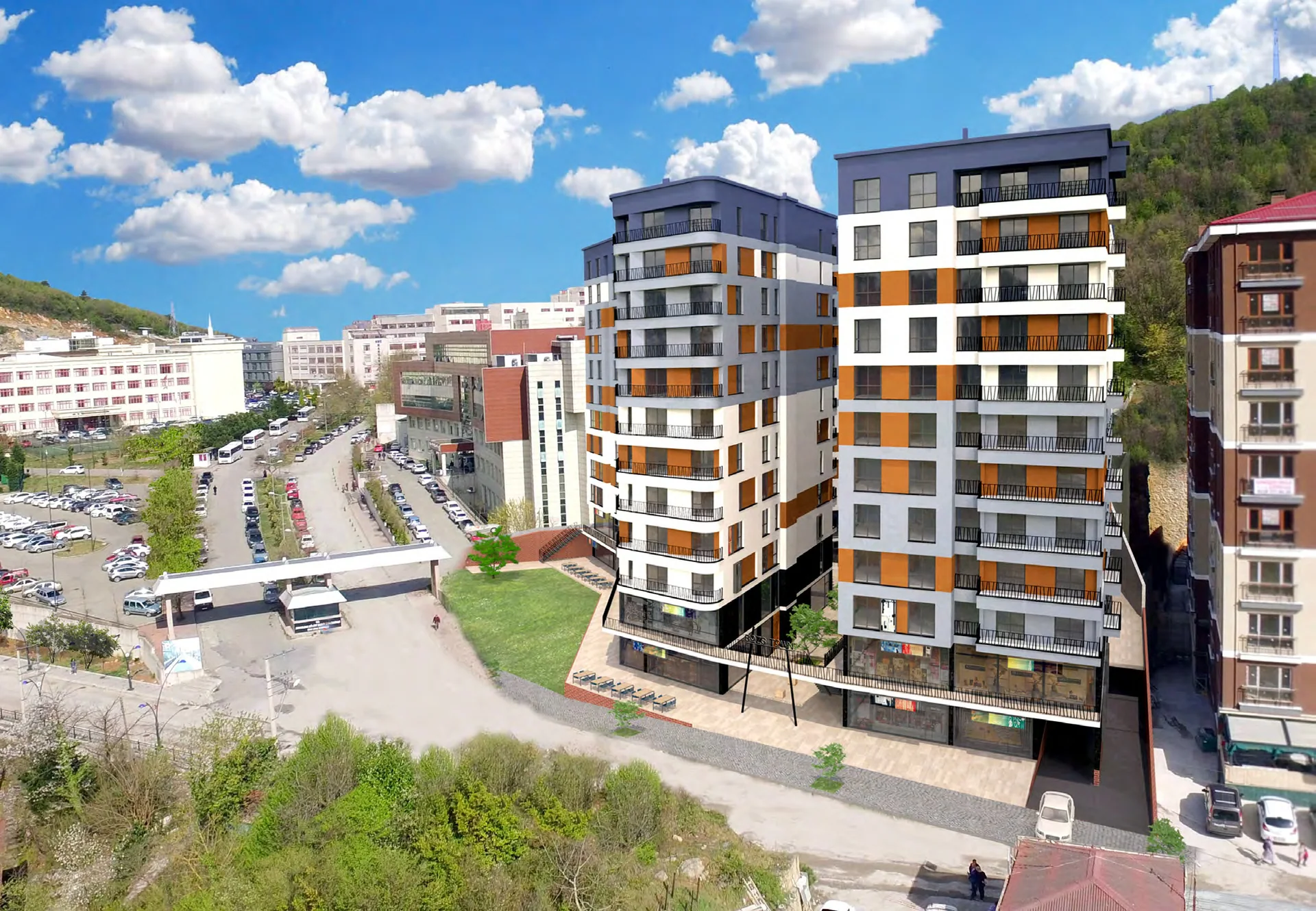 Bozs Town ve İbni Sina Sağlık Kampüsü çevresi
