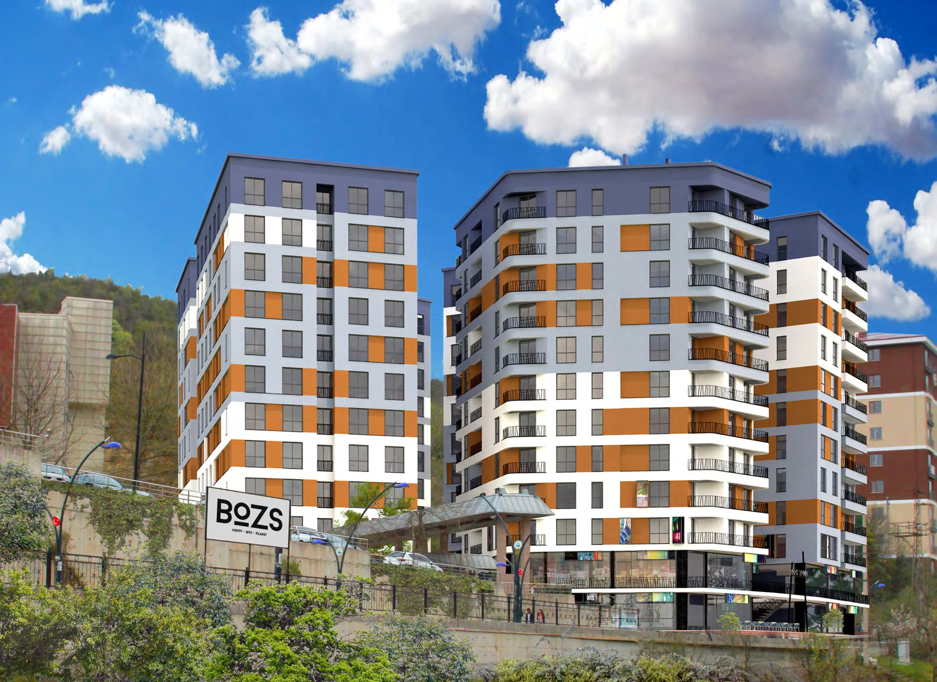 Bozs Town konut projesi, Kozlu Esenköy dış cephesi